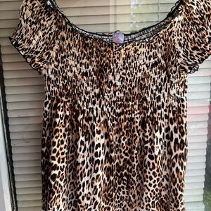 Leopard Print Women's Top